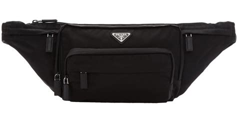 prada black fanny pack|prada fanny pack price.